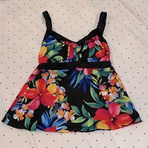 Jamaica Bay Floral Swim Top